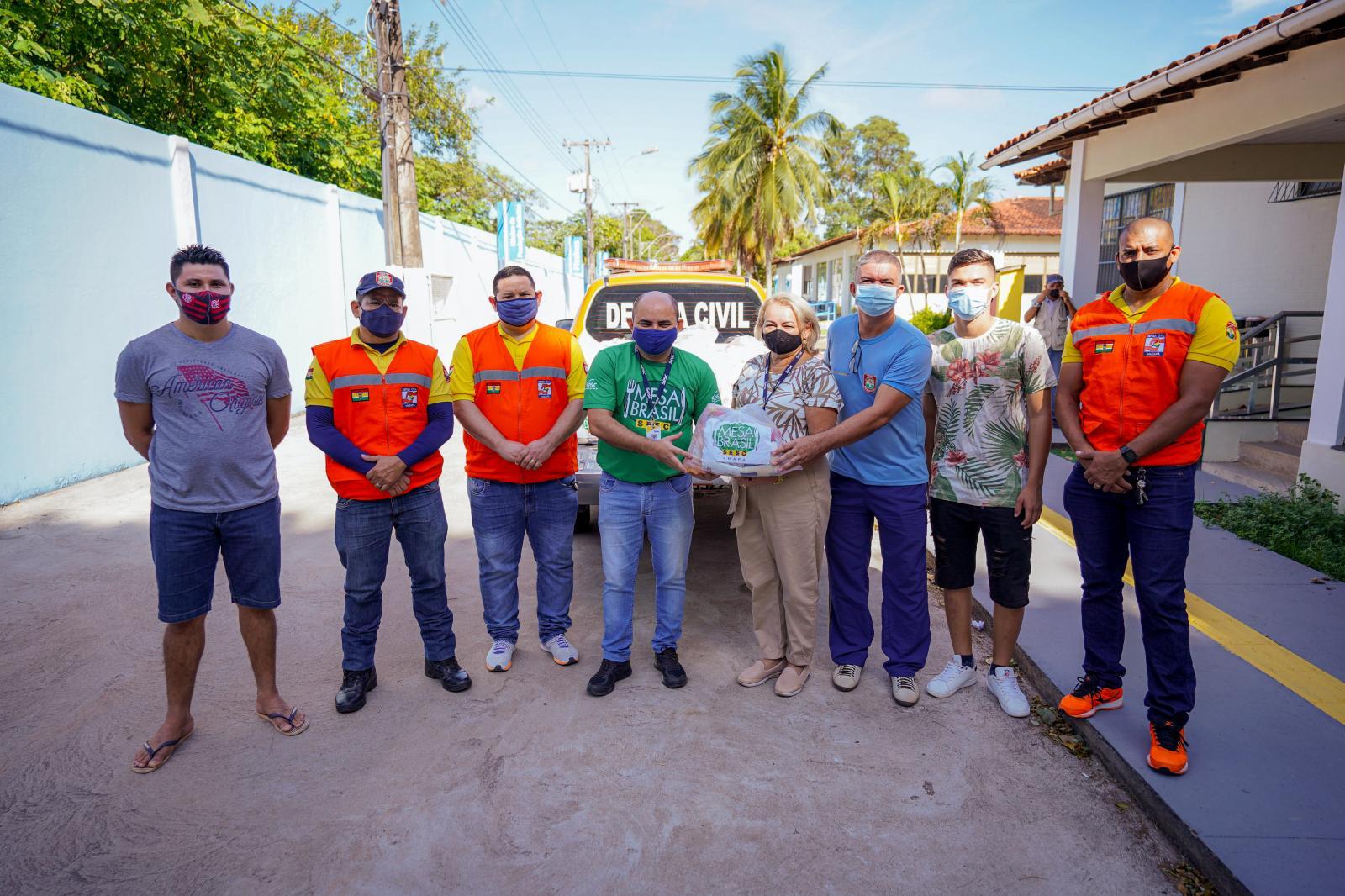 Mesa Brasil entrega cestas básicas para projeto socioeducativo da Guarda Civil de Macapá